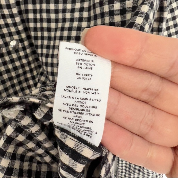 HELMUT LANG
Plaid Print Long Sleeve  snap button down shirt size S - Picture 8 of 11